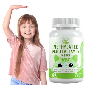 Private Label Custom Vegan Multivitamin Dietary Fiber Enhance Immunity Pectin Vitamin C Tablets for Kids