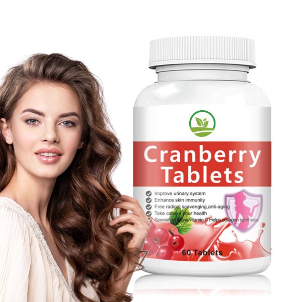 Manufactory Vegan Cranberry Tablets for Immunity and Skin Health Support Collagen Tablets for Adult Herbal Supplement