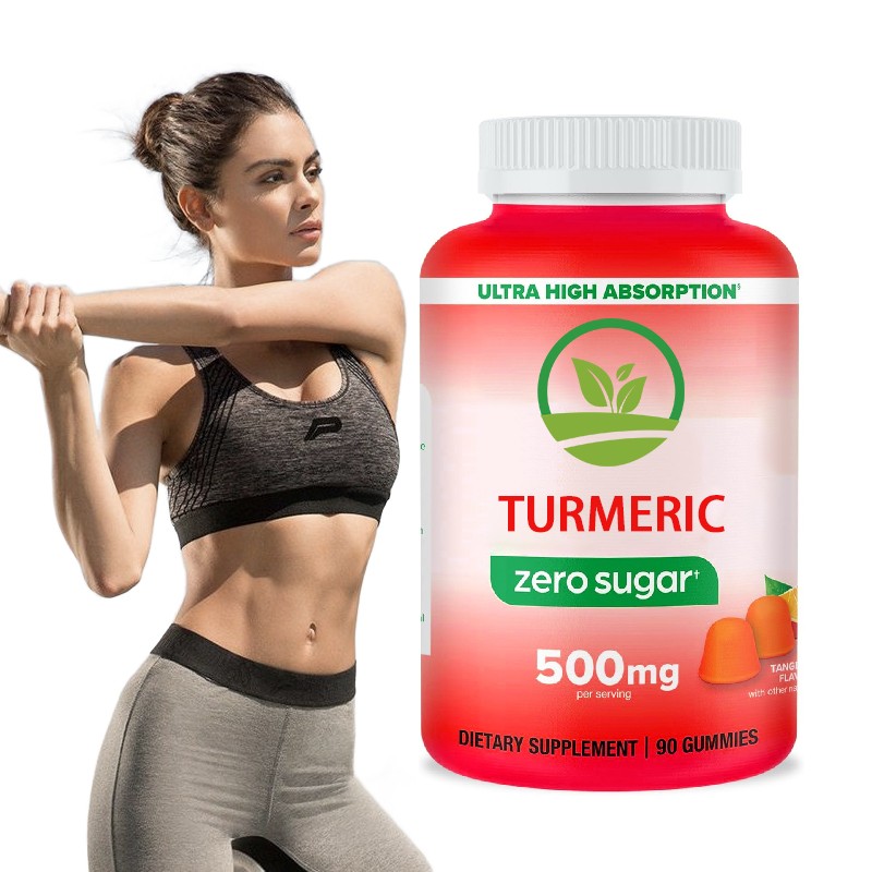 OEM Turmeric Gummies Supplement Digestion Health Support Ginger Turmeric Gummies Vitamin Detox Support for Gut Health