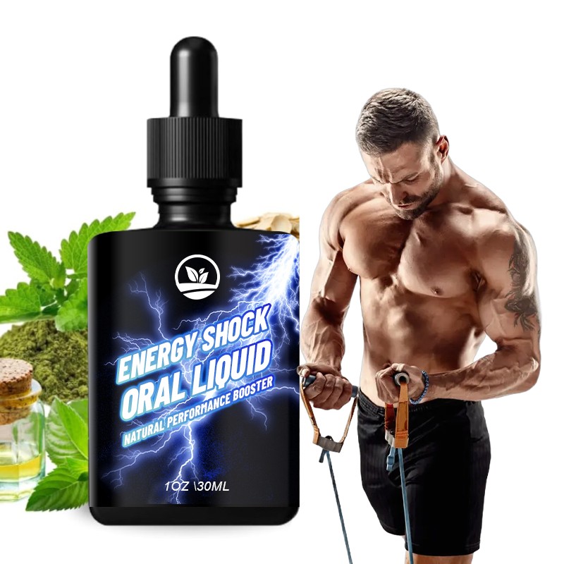 OEM Wholesale Vegan Energy Shock Oral Liquid Drop- Natural Herbal Supplement Energy Drop Drink for Energy Booster