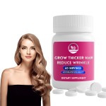 OEM Natural Women's Hair Growth Tablets Biotin Hair Growth Pills Vitamins Repair Supplement Skin Care Stronger Hair Capsules