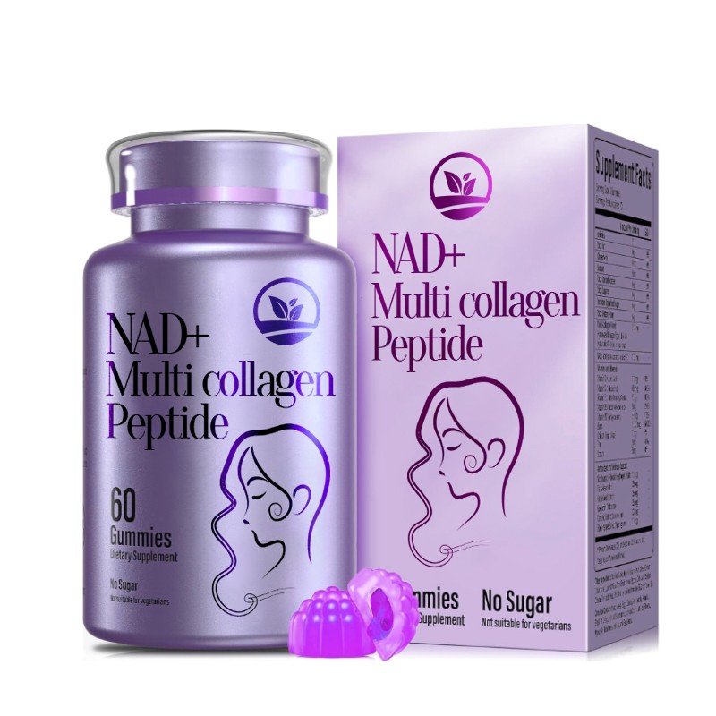 ODM NAD+ Vitamin Gummies For Brain Health & Natural Detox Support DNA Repair & Metabolism