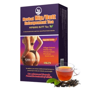 OEM Women Hip and Big Butt Enhancement Tea Bag Buttock Firming Butt Tea Maca Root Herbal Supplement
