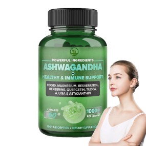 OEM New Arrival Ashwagandha Root Extract Capsules - Natural Anxiety & Sleep Support, Vegan Immune Digestive Support Capsules