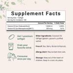 OEM Manufacturer Directly Vitamin D3 K2 Softgels Vitanmin Capsules Private Label Health Supplements Enhance Calcium Adults
