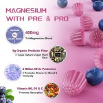 OEM/ODM Magnesium Glycinate Gummies Magnesium Potassium Supplement with Vitamin B /D Relax Sleep Heart Health Herbal Supplements