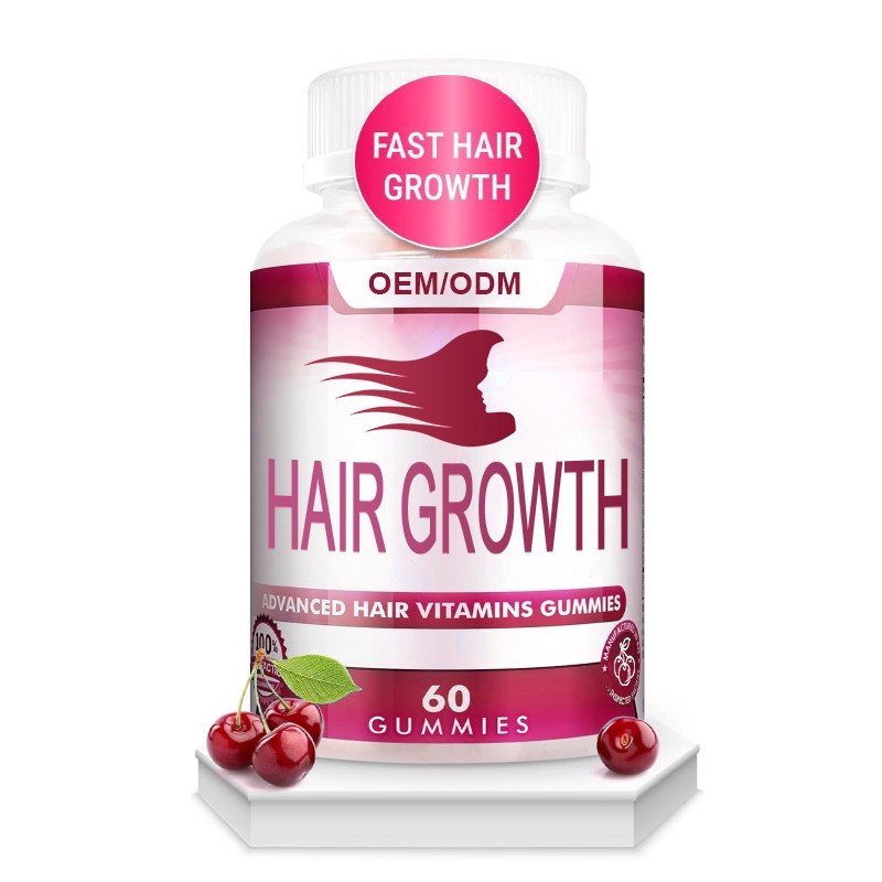 OEM Biotin 3 in 1 Gummies Vitamin Supplement Biotin Collagen Keratin Gummies Herbal Supplements for Hair Skin and Nails