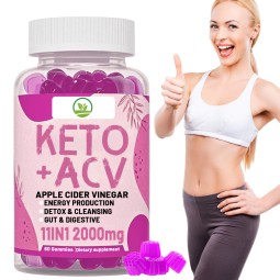 OEM Private Label Products Vegetarian Keto AVC Gummies  Rich in Apple Cider Vinegar Herbal Supplements