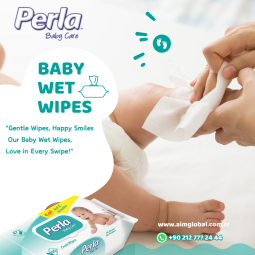 Baby Wipes Manufacturer - PERLA Soft Wet Tissues Unscented Scented with Cover