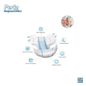 Adult Diapers Manufacturer - PERLA Large Disposable Economic Pack 30 Pcs