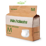 婴儿纸尿裤厂家 - 木浆拉拉裤有机私模竹浆芯