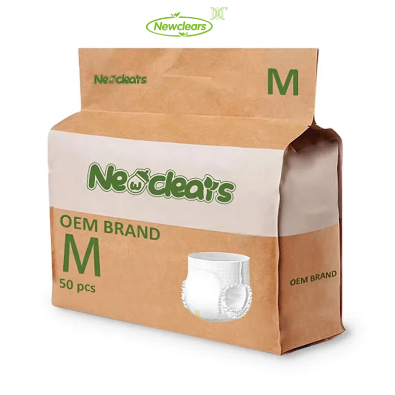 婴儿纸尿裤厂家 - 木浆拉拉裤有机私模竹浆芯