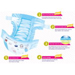 婴儿纸尿裤供应商 - 批发XL棉柔印花B级批量