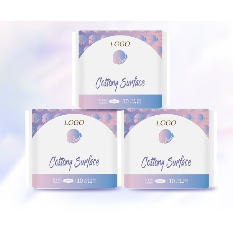 卫生护垫厂家 - 一次性女性护理批发棉负离子女性用