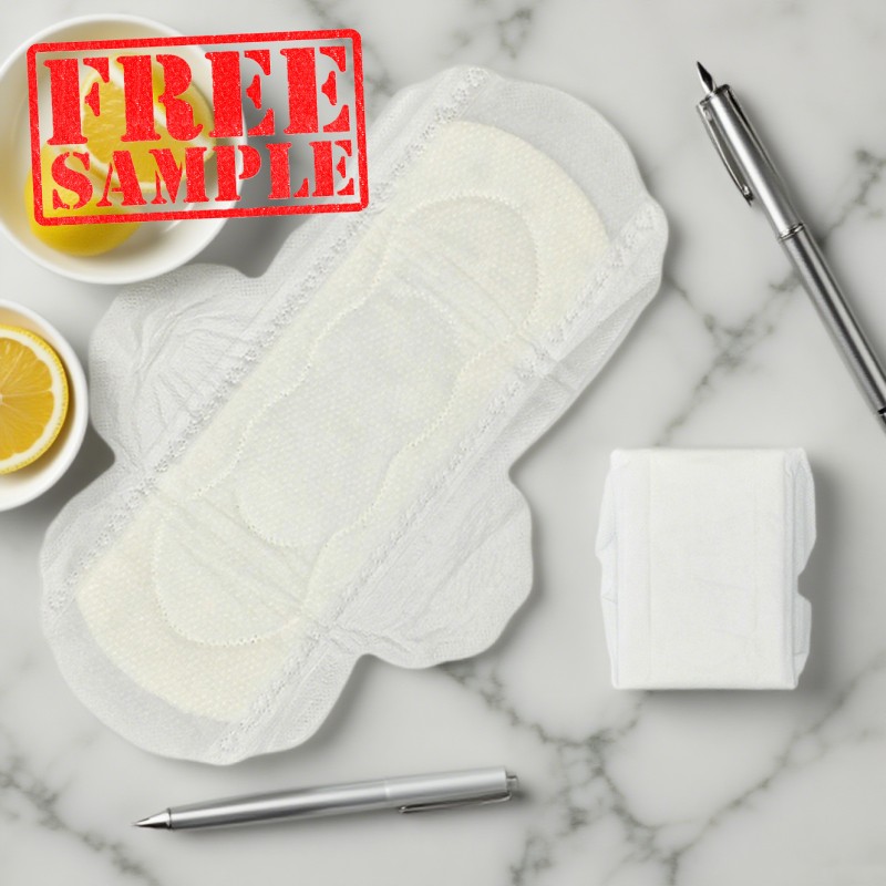 卫生巾厂家 - 免费样品防过敏私模夜用翼侧贴柔软