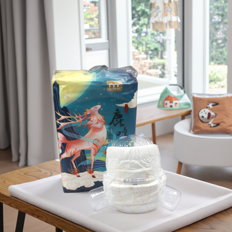 婴儿纸尿裤厂家 - 空气通道设计透气柔软弹性腰围