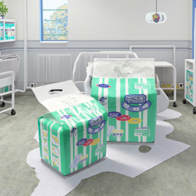 护理垫厂家 - 优质吸收3层防漏隐形经济型印花