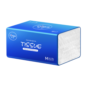 面巾纸厂家 - 盒装面巾纸100抽2层纸巾盒