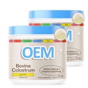 OEM Wholesale Natural Bovine Colostrum Powder Original Superfood Nutritional Supplements for Adults Digestive Grass-Fed Powder