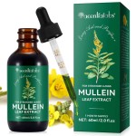 Acentiallabs 60ml Mullein Leaf Liquid Herbal Extract Drops for Adults