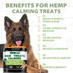 OEM Calming Softchews Dog Treats with Hemp Aid Anti-Anxiety Supplements Pet Health Care & Chewable Tablets