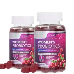Private Label Vegan Cranberry Adult Probiotic Gummies for Women