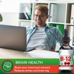 OEM Natural Organic CHERRY FLAVOR Sublingual Extra Strength 5000 Mcg Methylcobalamin Vitamin B12 Liquid Drops for Adults