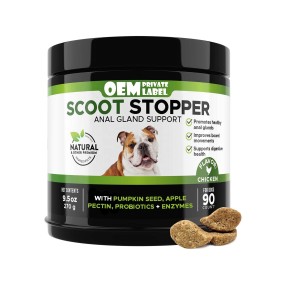 Natural Digestive Probiotic Soft Chews for Dogs Pet Health Care Supplement to Support Normal Bowel Function Anal Gland Health