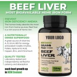 High Absorption New Zealand Grassfed Beef Liver Capsule Supplement Natural Vitamin B12 CoQ10 for Adults in Sports Nutrition