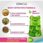 Private Label Vegan Healthcare 60 Counts Sea Moss Gummies Strawberry Elderberry Seamoss Gummies