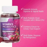 Private Label Vegan Cranberry Adult Probiotic Gummies for Women
