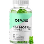 Skin Care Healthcare Supplements Seamoss Gummy Candy Slim Sea Moss Gummies for System