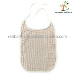 系带围兜工厂 - 棉皱褶纱布舒适可重复使用多色