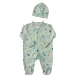 婴儿连脚裤供应商 - 棉柔软舒适长袖纯色印花