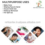 Knitted Terry Wipes Factory - Soft Absorbent Sustainable 21x21cm Reusable