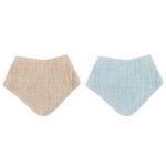 方巾围兜供应商 - 棉皱褶纱布柔软可洗可定制