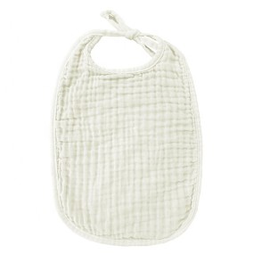 系带围兜工厂 - 棉皱褶纱布舒适可重复使用多色