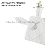 连帽毛巾生产商 - 棉纱布超柔软婴儿宝宝