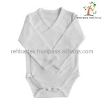 婴儿连体衣套装生产商 - 有机棉长袖连体衣女婴