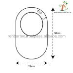 毛圈围兜工厂 - 有机棉加大可调流口水家用