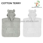 Hooded Poncho Manufacturer - Cotton Terry Bamboo Extra Soft Multiple Colors