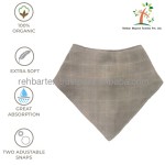 婴儿围兜供应商 - 棉可调透气方巾可重复使用