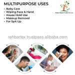 Bamboo Wipes Manufacturer - Knitted Terry Soft Absorbent Sustainable Reusable