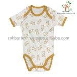 婴儿连体衣生产商 - 棉舒适耐用按扣定制尺寸