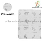 Quilt Cover Manufacturer - Cotton Muslin White Printed Customizable