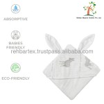 连帽毛巾生产商 - 棉纱布超柔软婴儿宝宝