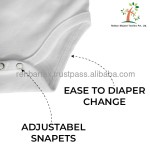 婴儿连体衣套装生产商 - 有机棉长袖连体衣女婴