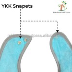 婴儿围兜工厂 - 针织毛圈可调透气PUL背面