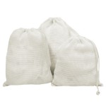 Mesh Bags Manufacturer - Cotton Drawstring Washable Eco Friendly Custom