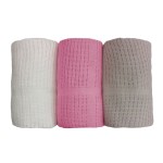 Cellular Blanket Supplier - Cotton Soft Skin Friendly Breathable Infants